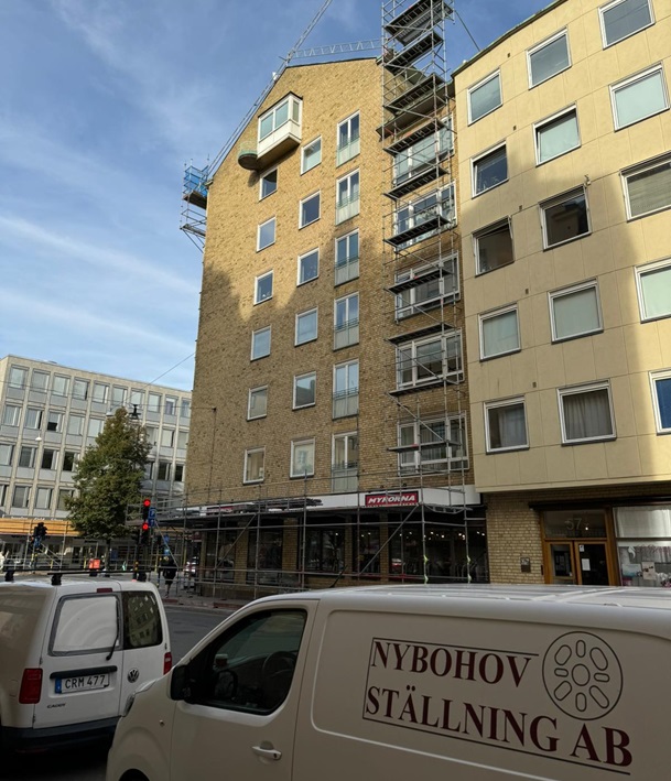 Byggställning säker i Stockholm