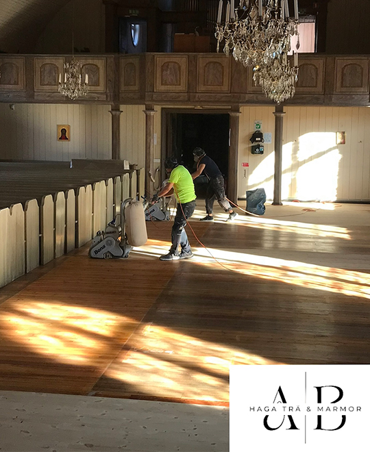 Slipa golv miljövänligt Stockholm